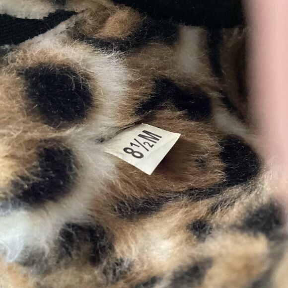 Baretraps Black and Faux Fur Animal Print Mule Size 8.5 - Picture 8 of 9